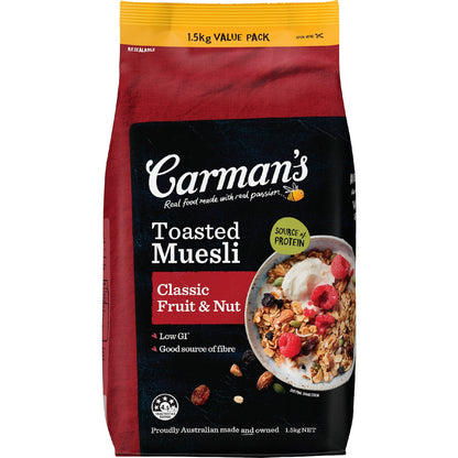 Carmans Toasted Muesli Classic Fruit & Nut 1.5kg