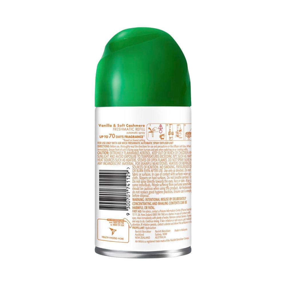 Air Wick Essential Oils Freshmatic Vanilla & Soft Cashmere Air Freshene ... 174g