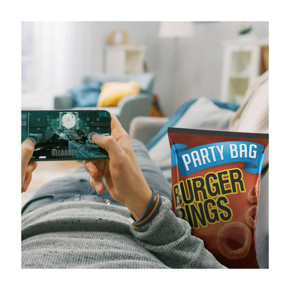 Burger Rings Burger Snacks Party Size Bag - 220g