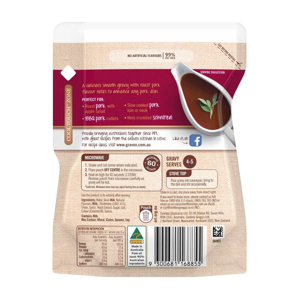 Gravox Roast Pork Pack Liquid Gravy Pouch - 250g