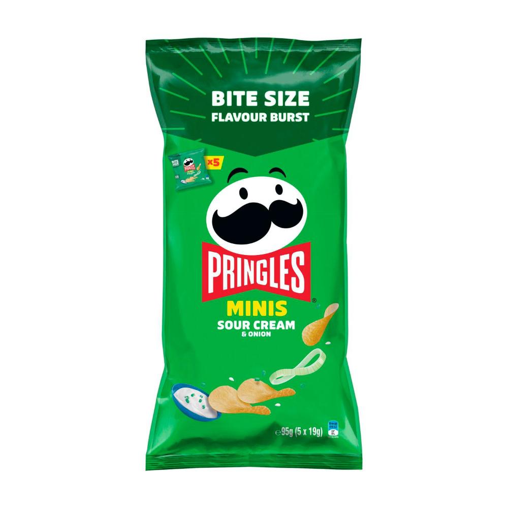 Pringles Minis Multi Pack Sour Cream & Onion 5 Pack - 95g