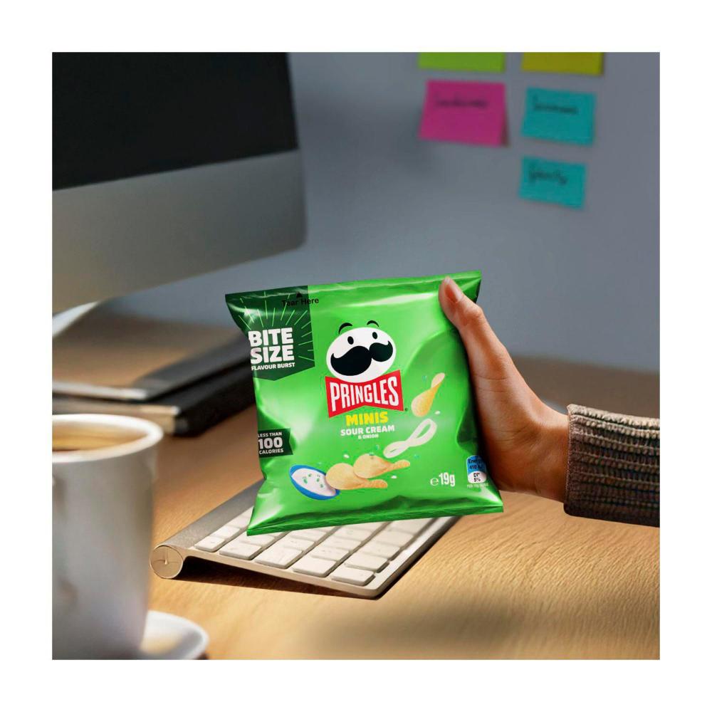 Pringles Minis Multi Pack Sour Cream & Onion 5 Pack - 95g
