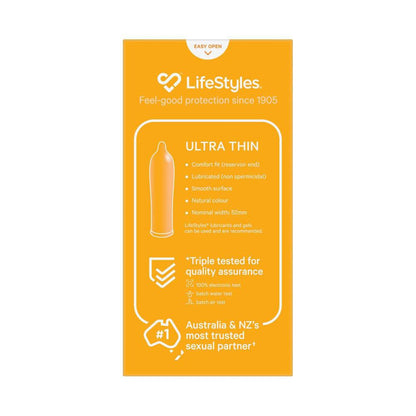 Lifestyles Ultra Thin Condoms - 20 pack