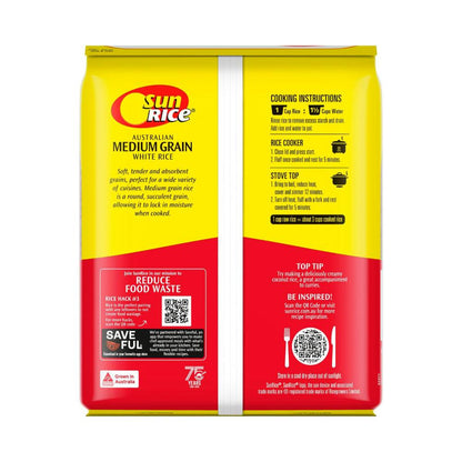 Sunrice Australian Medium Grain White Rice - 2kg