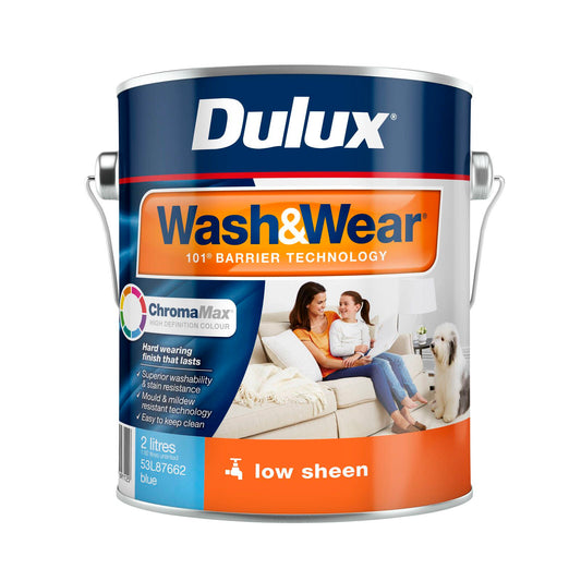 Dulux Blue Low Sheen Wash Wear Interior Paint - 2L