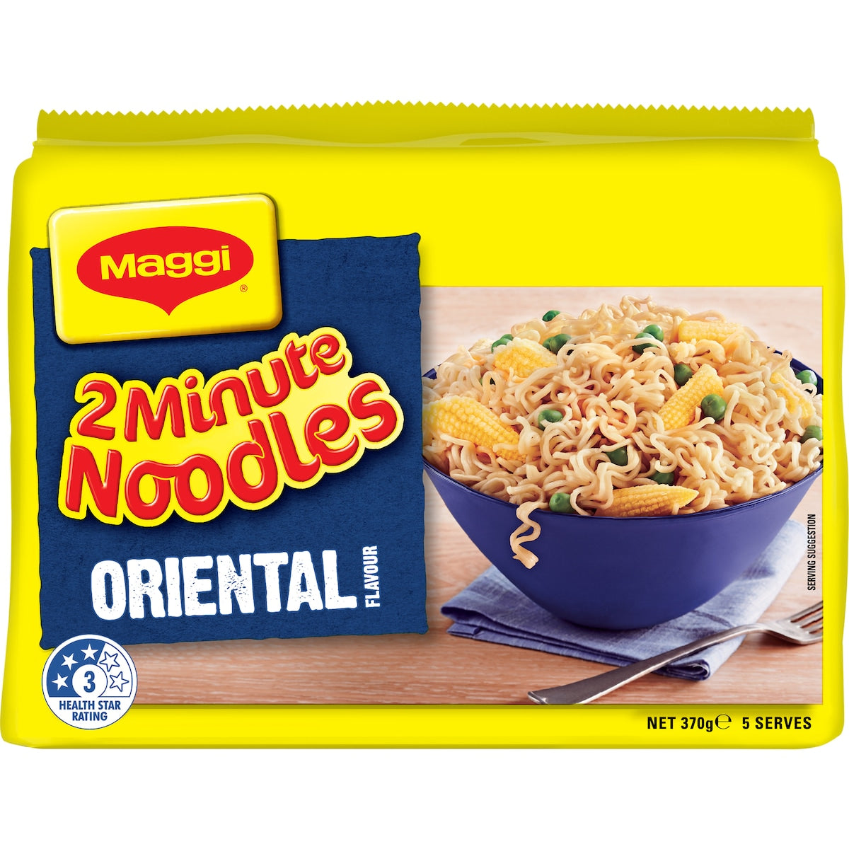 Maggi 2 Minute Oriental Flavour Instant Noodles 5 pack