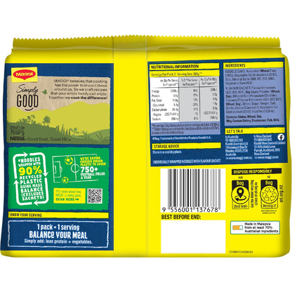 Maggi 2 Minute Oriental Flavour Instant Noodles 370g 5 Pack