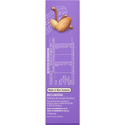Nice & Natural Milk Choc Nut Bars Peanut & Almond 6 Pack