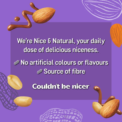 Nice & Natural Milk Choc Nut Bars Peanut & Almond 6 Pack
