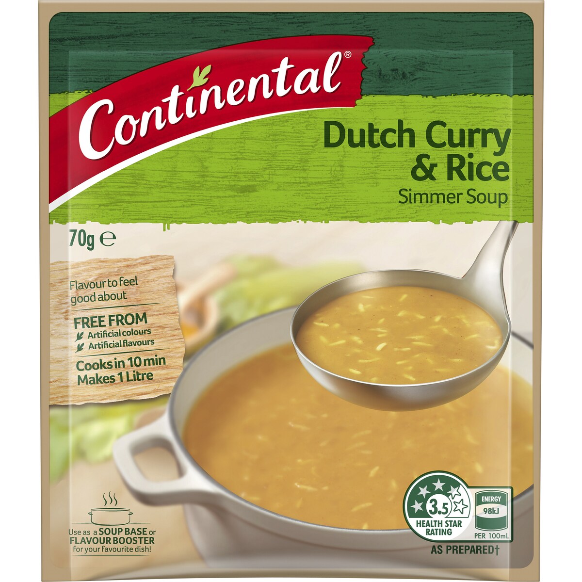 Continental Simmer Soup Dutch Curry & Rice 70g