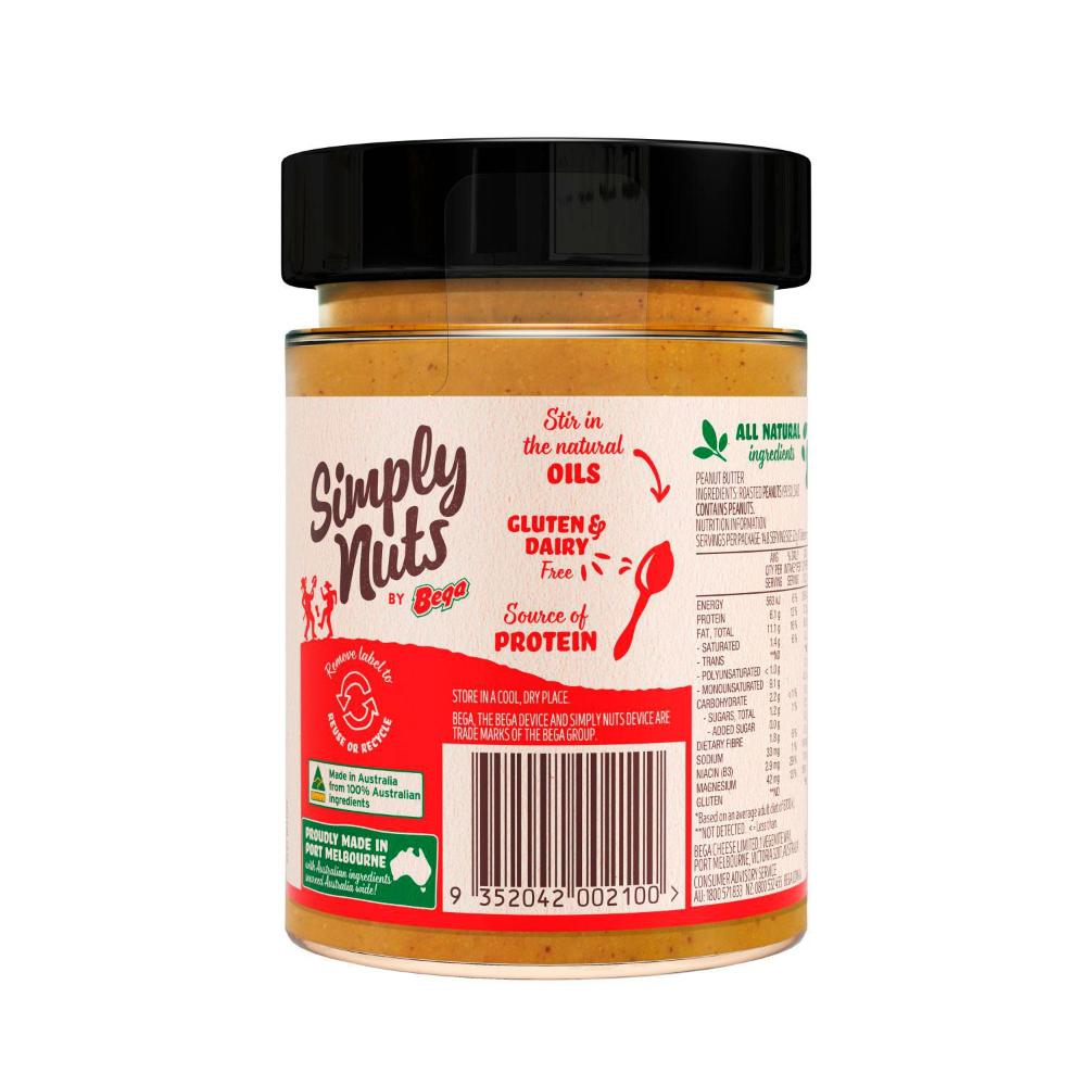 Bega Simply Nuts Peanut Butter Crunchy - 325g