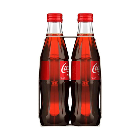 Coca-Cola assic Soft Drink Multipack Glass Bottles 4x330ml