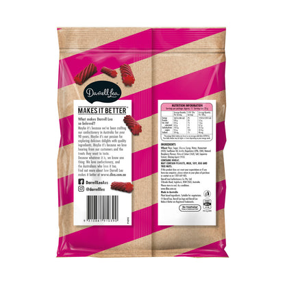Darrell Lea Raspberry Twists - 280g