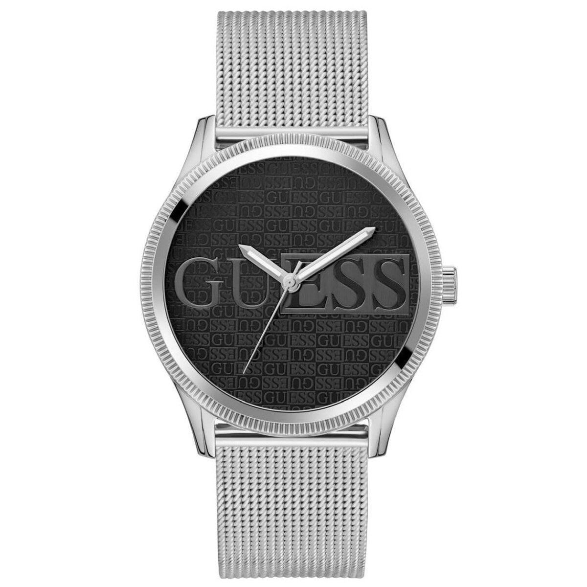 GUESS Reputation Black Logo Mesh Men's Watch GW0710G1