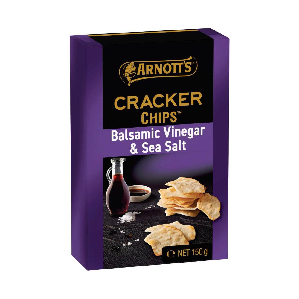 Arnott's Cracker Chips Balsamic Vinegar & Sea Salt - 150g