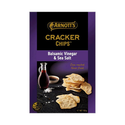 Arnott's Cracker Chips Balsamic Vinegar & Sea Salt - 150g
