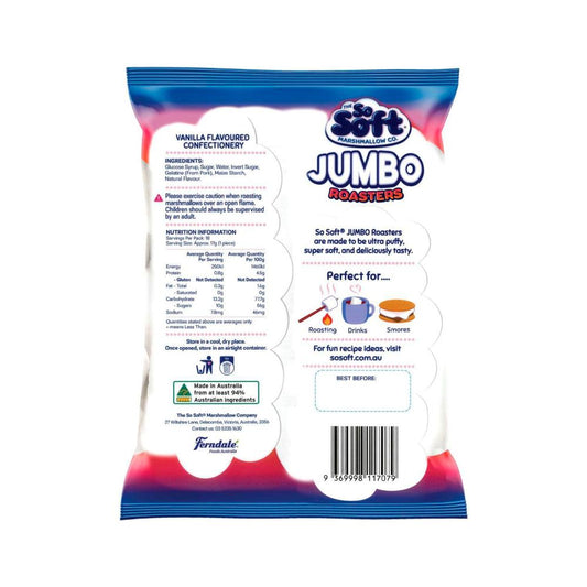So Soft Marshmallow Co Marshmallows Jumbo Roaster - 300g