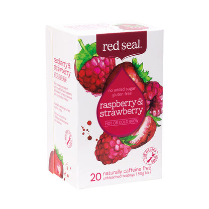 Red Seal Raspberry & Strawberry Hot Or Cold Brew Tea Bags - 20 pack