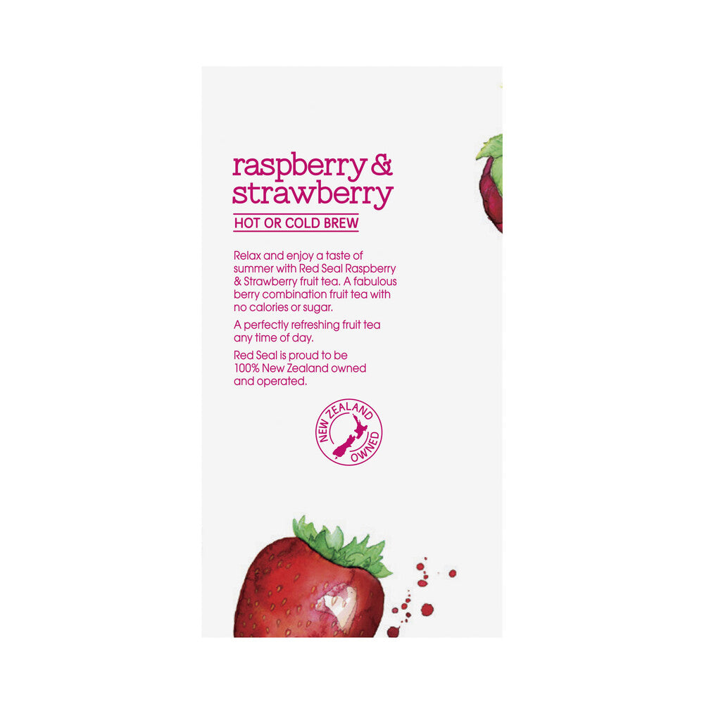 Red Seal Raspberry & Strawberry Hot Or Cold Brew Tea Bags - 20 pack