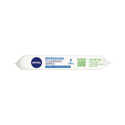 Nivea Daily Essentials Refreshing Face Cleansing Wipes For Normal Ski ... 7 pack