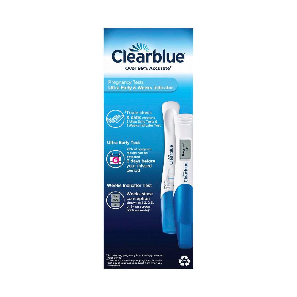 earblue Triple Check Pregnancy Combo Test Kit - 3 Pack