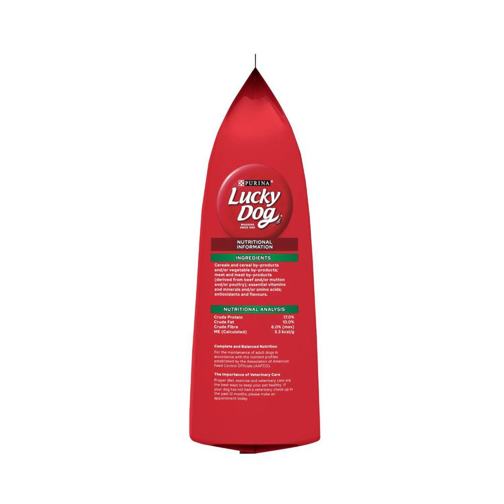 Purina Lucky Dog Dry Minced Beef, Vegetable & Marrowbone Flavour Dog Food - 3Kg