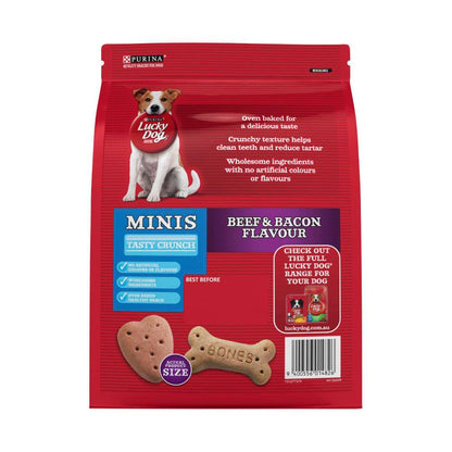Purina Lucky Dog Adult Beef & Bacon Bones Dog Treat - 800g