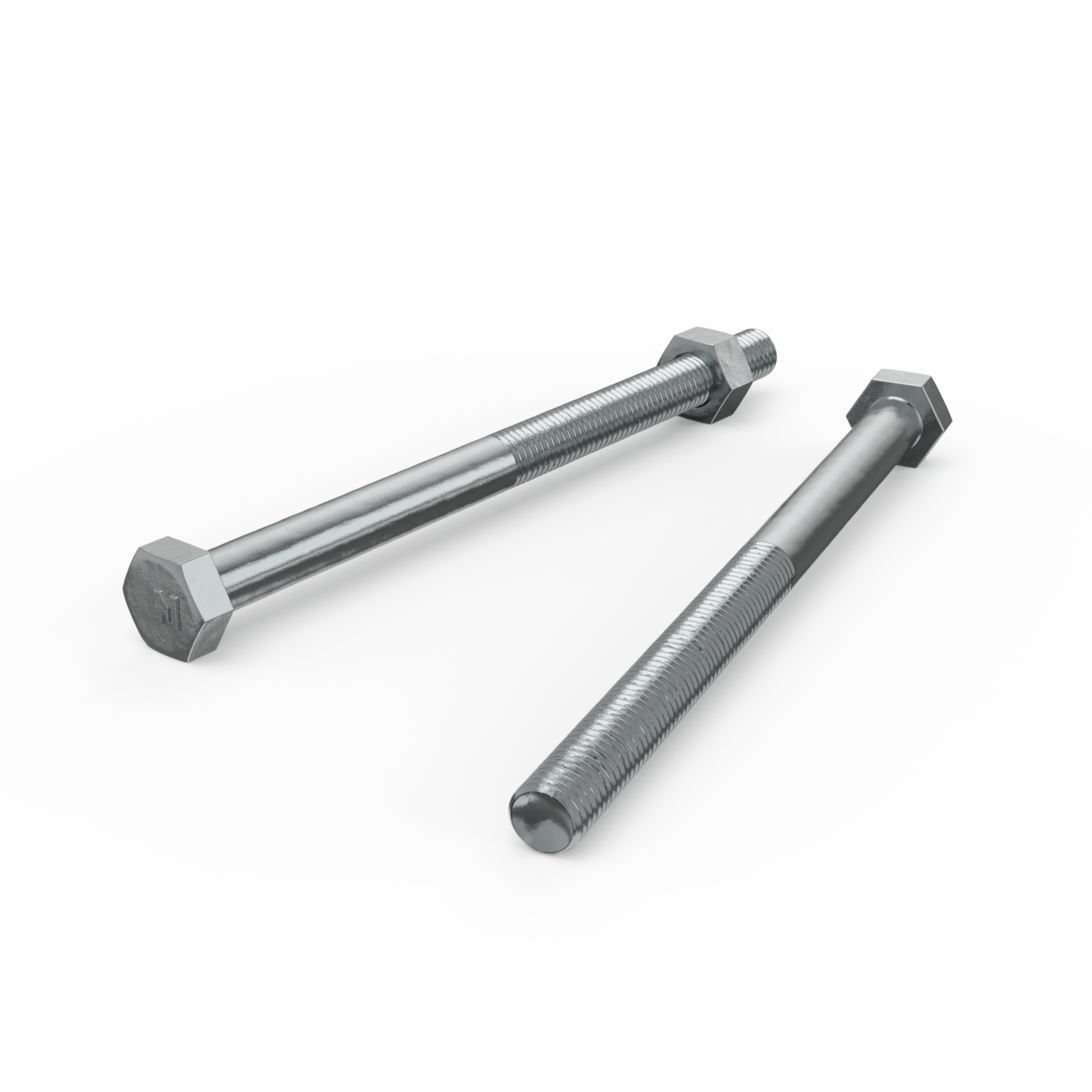 Zenith M10 x 150mm Zinc Plated Hex Head Bolts and Nuts - 25 Pack