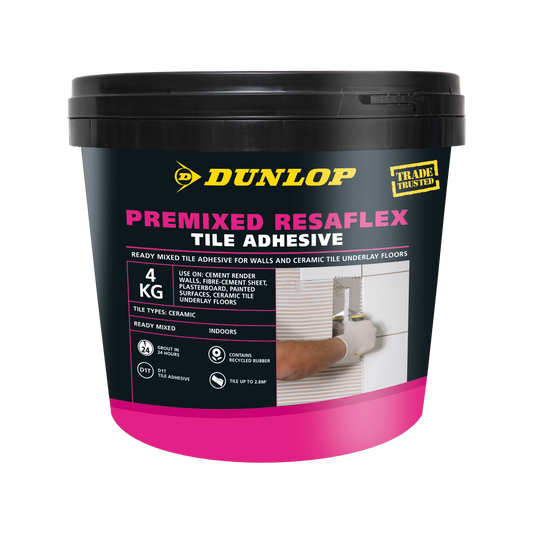 Dunlop Premixed Resaflex Tile Adhesive - 4kg