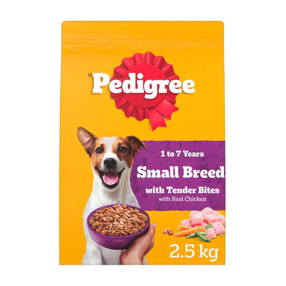 Pedigree Adult Small Breed Dry Dog Food with Real Chicken - 2.5kg
