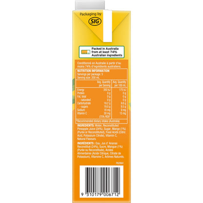 Golden Circle Drinks Pine Mango Fruit Drink 1l