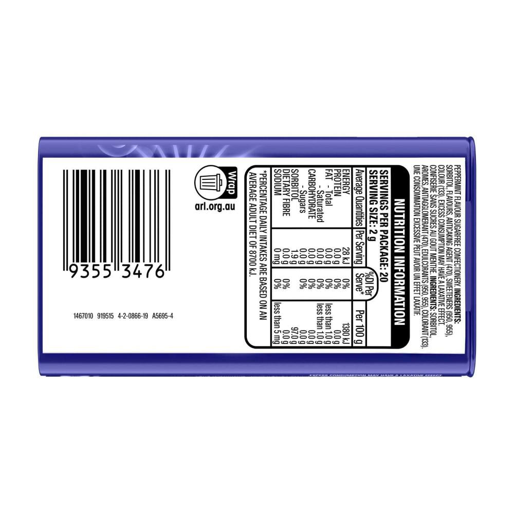 Eclipse Intense Mint Sugar Free Mints Tin - 40g