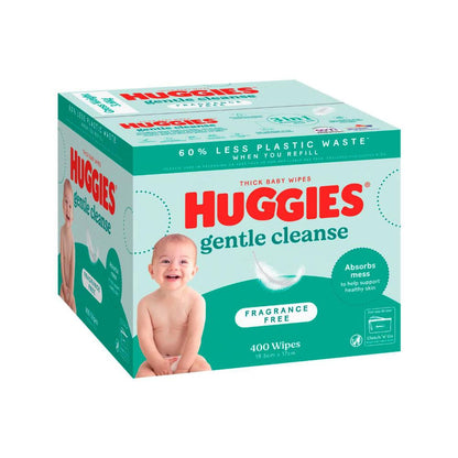 Huggies Thick Baby Wipes Fragrance Free - 400 pack