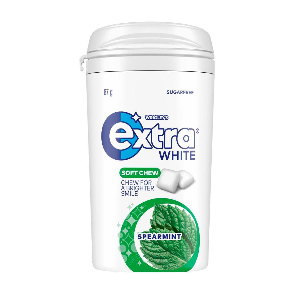 Extra White Soft Chew Spearmint Sugar Free Chewing Gum - 67g