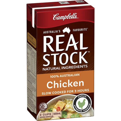 Campbells Real Stock Chicken Liquid Stock 500mL