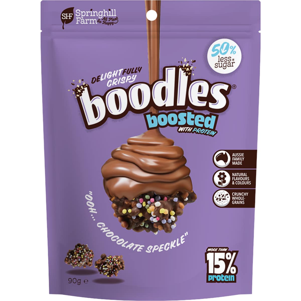 Boodles Boosted Chocolate Speckle 90g