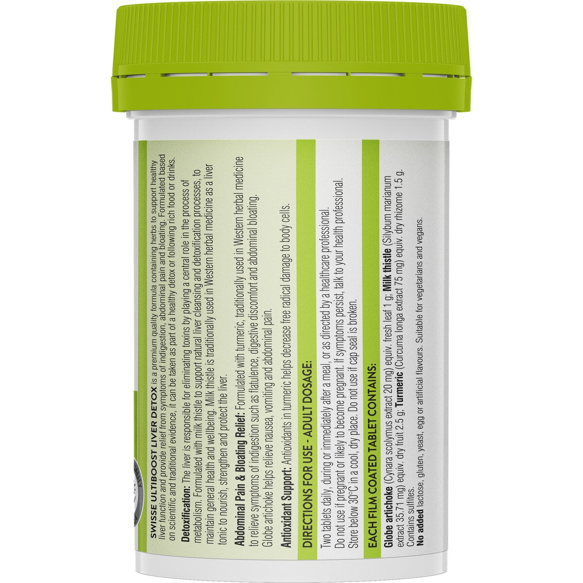 Swisse Ultiboost Liver Detox Tablets For Digestiive Health 60 Pack
