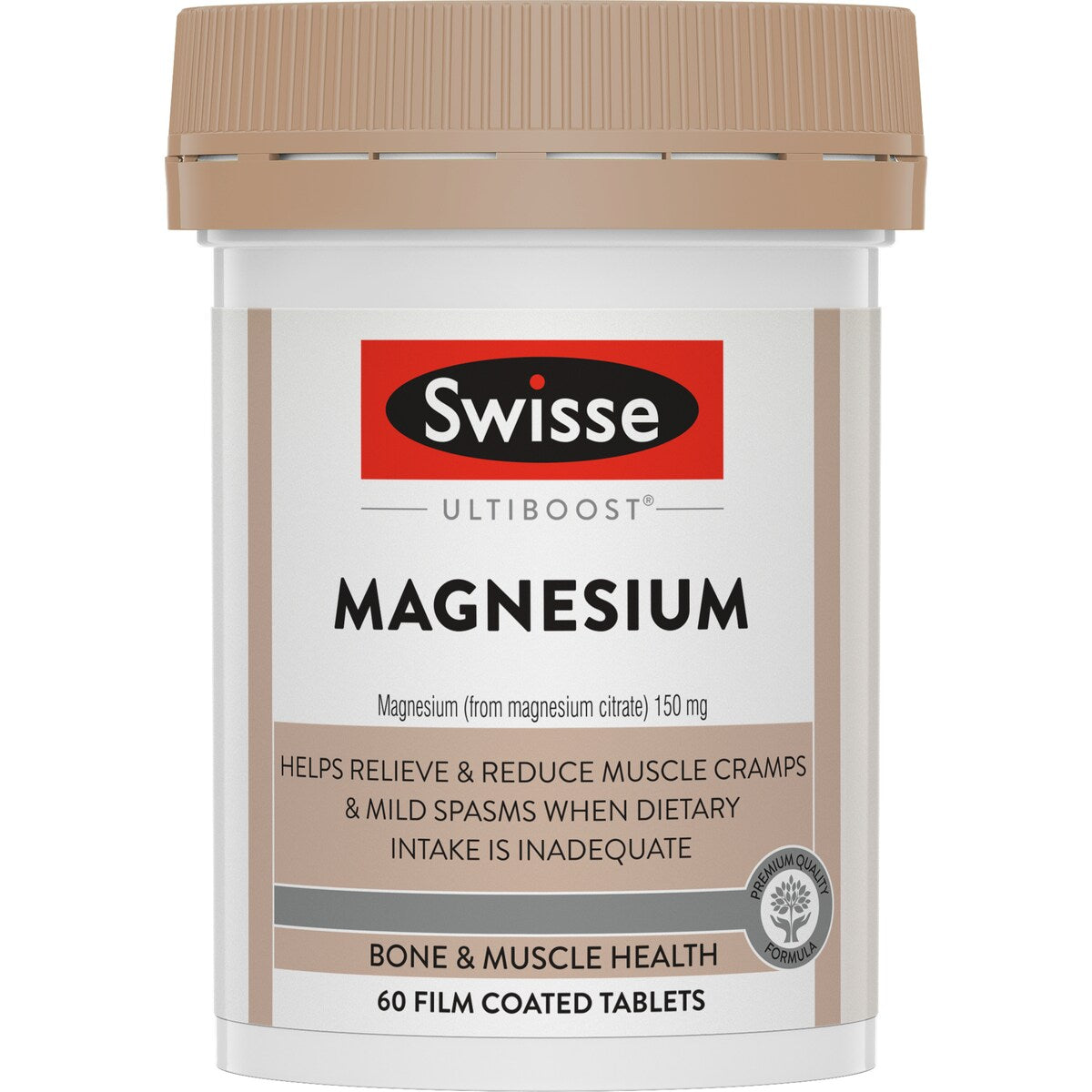 Swisse Ultiboost Magnesium Tablets For Bone And Muscle Health 60 Pack