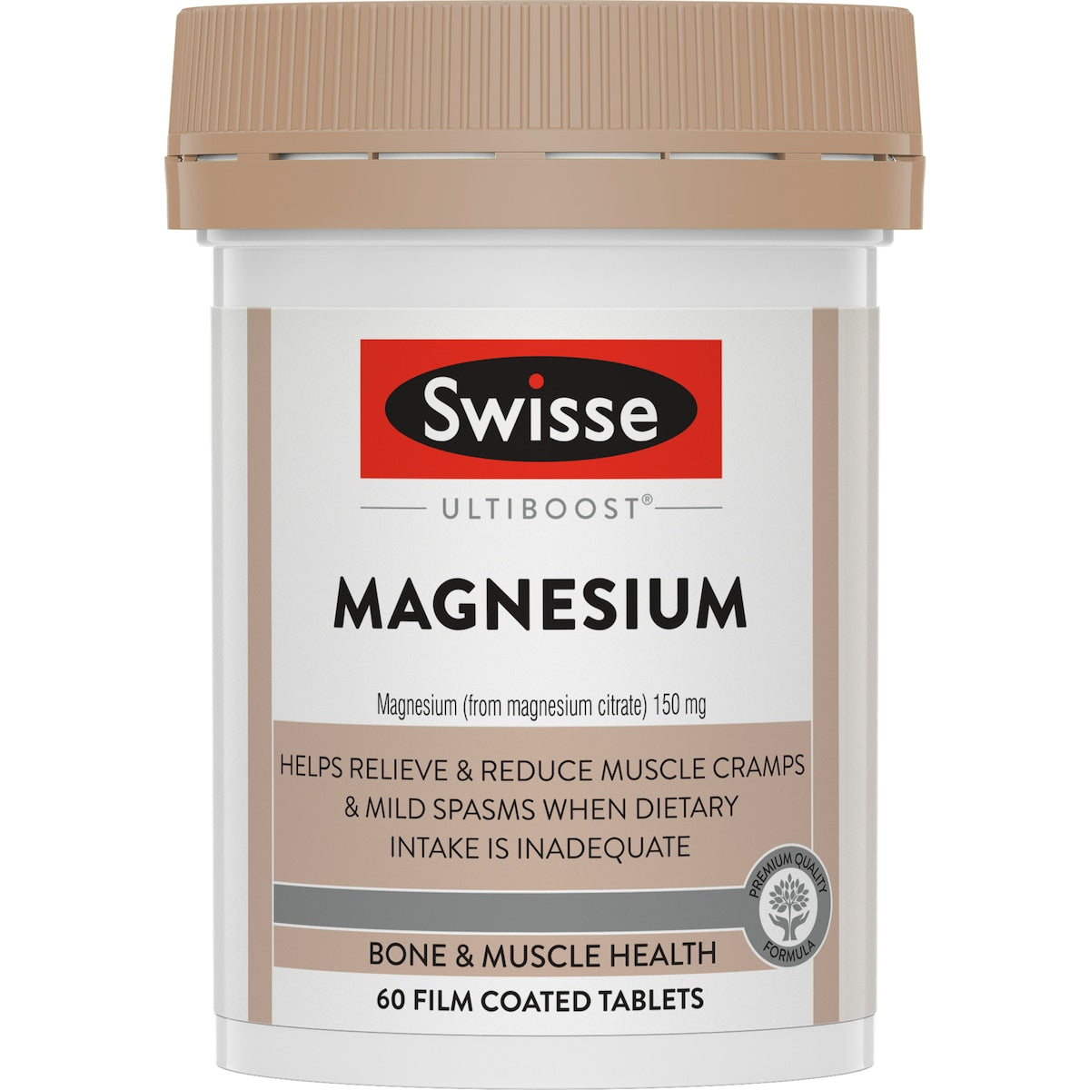 Swisse Ultiboost Magnesium Tablets For Bone And Muscle Health 60 Pack