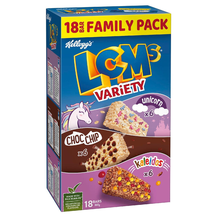 Kellogg's LCMs Variety Family Pack Bars 18 pack