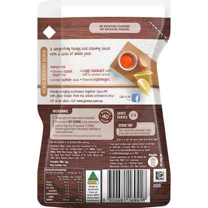 Gravox Hollandaise Liquid Sauce Pouch 165g