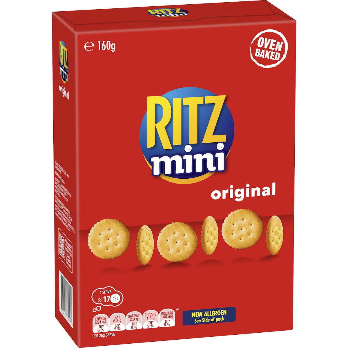 First Ritz Cracker Ritz Mini Crackers Original Flavour 160g β DEAL FIRST