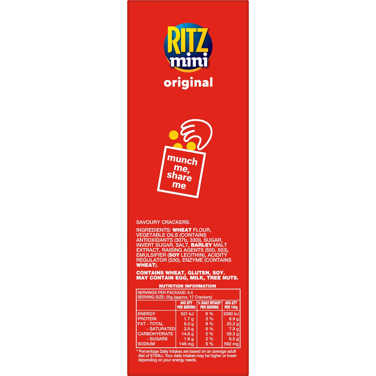 Ritz Mini Crackers Original Flavour 160g