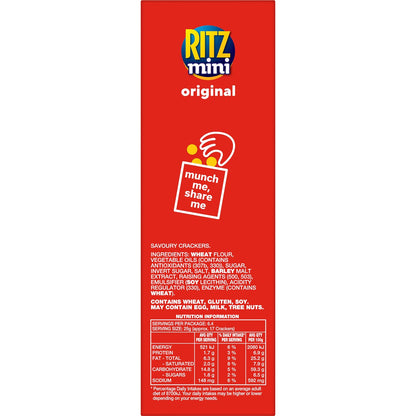 Ritz Mini Crackers Original Flavour 160g