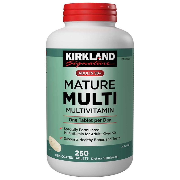 Kirkland Signature Adults 50+ Mature Multivitamin Daily 250 Tablets