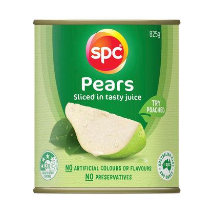 SPC Pears Sliced Fruit In Juice - 825g