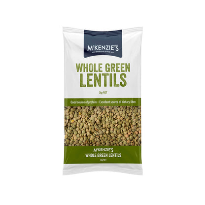 Mckenzie's Whole Green Lentils - 1kg
