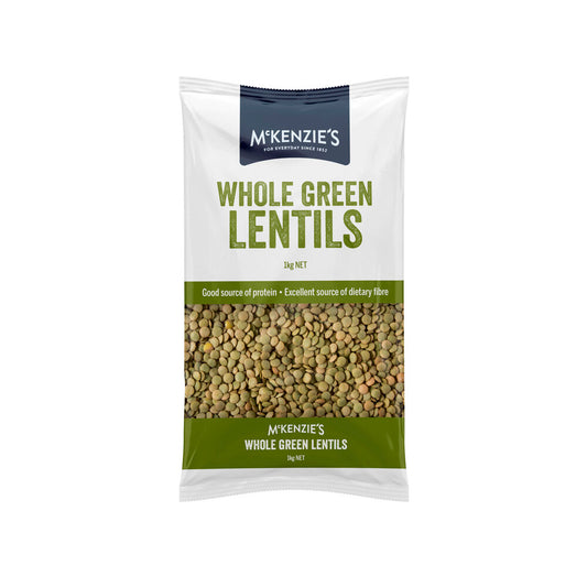 Mckenzie's Whole Green Lentils - 1kg
