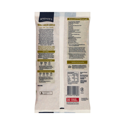 Mckenzie's Whole Green Lentils - 1kg