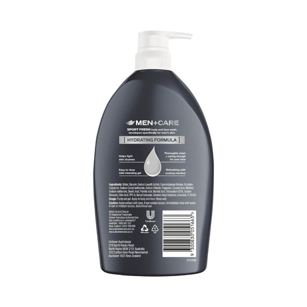 Dove Men Body Wash Sport Fresh - 1L